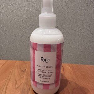 R+Co Candy Stripe Protect + Prep Detangling Spray